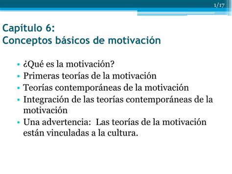 Ppt Cap Tulo Conceptos B Sicos De Motivaci N Powerpoint