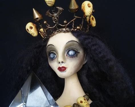 Ooak Art Doll Screaming Ghost Miniature Gothic Etsy Ooak Art Doll