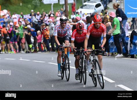 Dutch Wout Poels Of Bahrain Victorious Wearing The Red Polka Dot Jersey