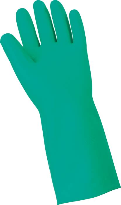 Global Glove Unlined 12 Mil Green Nitrile Unsupported Gloves 515