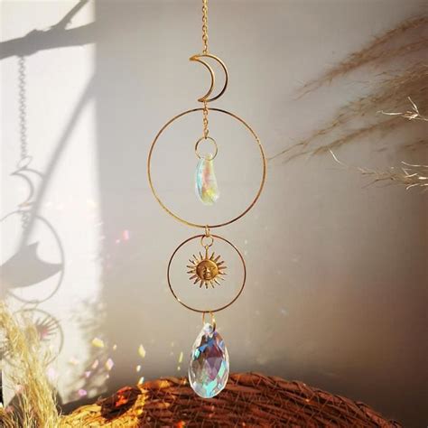 Sun Catcher M Capteur De Soleil Cristal Arc En Ciel Prisme Cristal