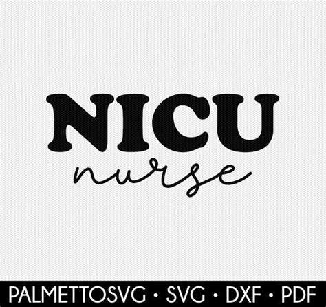 Nicu Nurse Svg Nicu Svg Nurse Svg Nurse Dxf Nurse Cut - Etsy