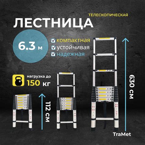 Лестница Алюминиевая 6 М купить на OZON по низкой цене