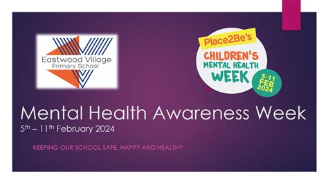 Mental Health Awareness Week Eastwood Village Primary