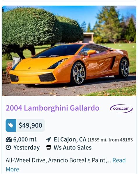 Im guessing this is a scam? Price seems way too low : r/lamborghini
