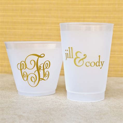 Personalized Shatterproof Wine Cups Frosted Plastic Party Etsy