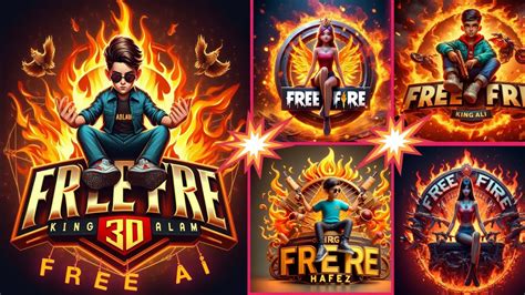 Make Ai FREE FIRE Photo Logo With Own Name Bing Image Creator Free Fire