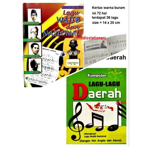 Jual Buku Lagu Wajib Nasional Dan Daerah Shopee Indonesia