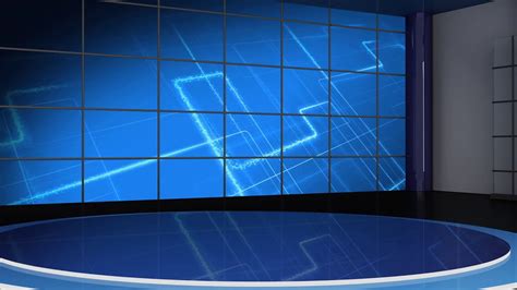 News Tv Studio Set Virtual Green Screen Background Loop Youtube