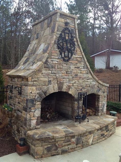 Dry Stack Outdoor Fireplace Mriya Net