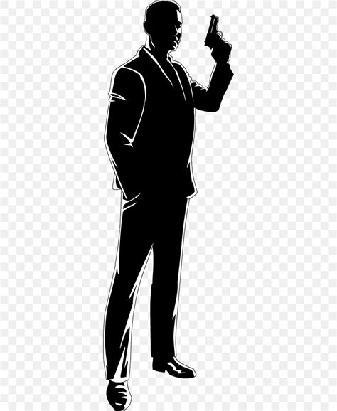 James Bond Cartoon Silhouette Drawing Animation, PNG, 318x1001px, James ...