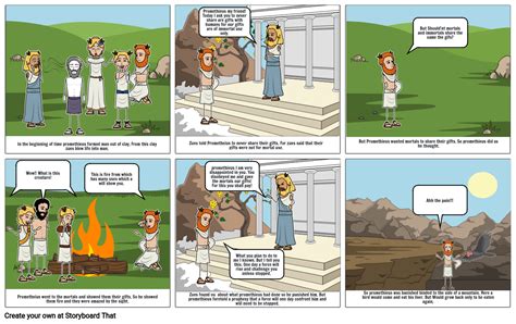 Greek Creation Myth Mapa De Caracteres Storyboard Inspire Se