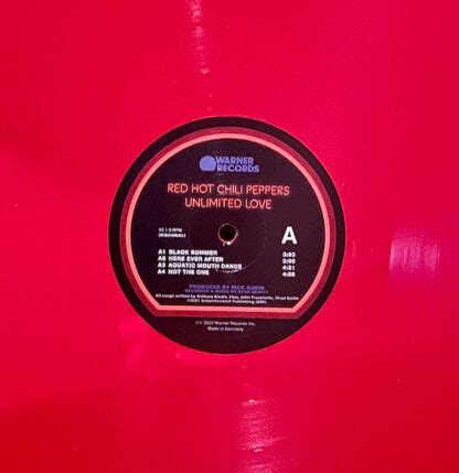 Red Hot Chili Peppers Unlimited Love Limited Edition Vinyl Pussycat Records