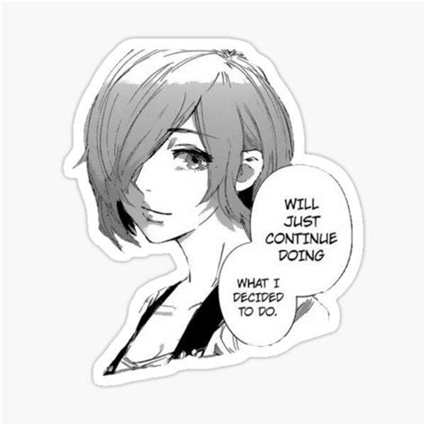 Touka Kirishima Stickers For Sale Tokyo Ghoul Tokyo Ghoul Anime