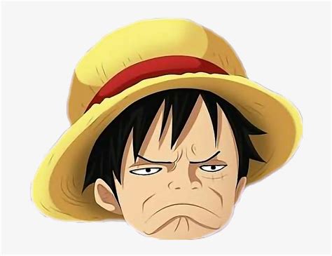 Luffy Sticker Luffy Face Png Transparent Png 676x552 Free