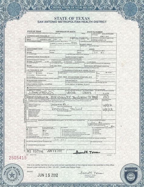 Printable Death Certificate Form For Riverside County Ca - Printable