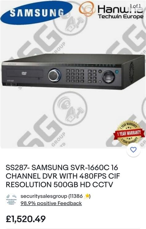 DVRs & NVRs - INDUSTRIAL SAMSUNG SVR-1660 DVR, 16 CHANNEL,UP TO 16TB CARRYING CAPACITY was sold ...