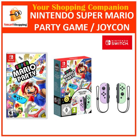 Nintendo Super Mario Party Joycon Joy Con Bundle Pastel Purple Pastel