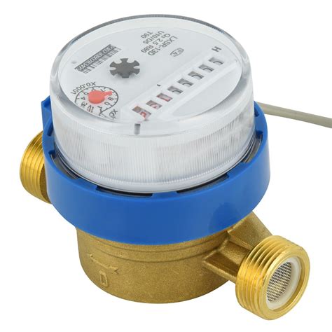 Dn Mm Mm Horizontal Single Jet Vane Wheel Brass Body Hot Water Meter