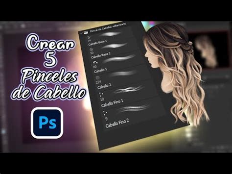 Cómo hacer PINCELES Y PINAR CABELLO en Photoshop paso a paso parte 1