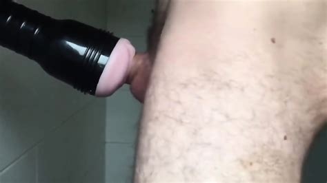 Shower Mounted Fleshlight Fuck Cum Inside