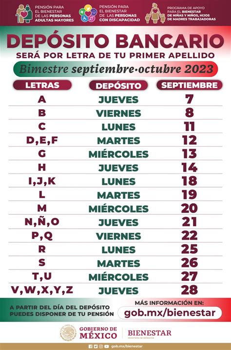 🚨💥listo El Calendario Oficial De Pago Bimestre Septiembre Octubre📅💥