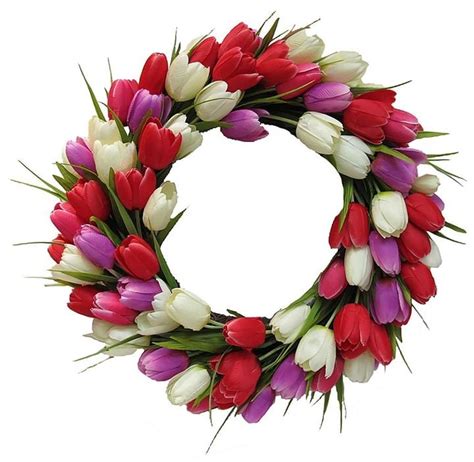 Tulip Wreath 80 Beautiful Spring Wreaths You Can Buy Online