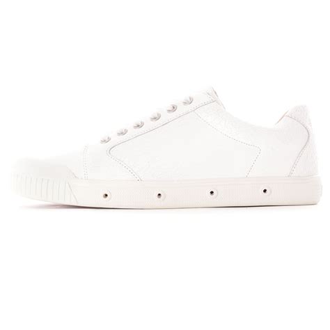 Spring Court G2 Clay Crackled Leather | White | CLN-S004 WHT