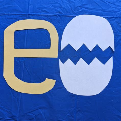 Lowercase Letter E Craft For Preschool Home With Hollie