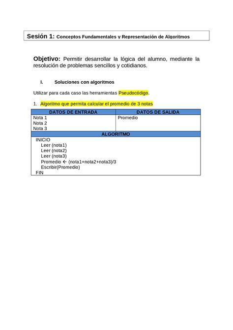 DOC Algoritmo Ejercicios Propuestos PDFSLIDE NET