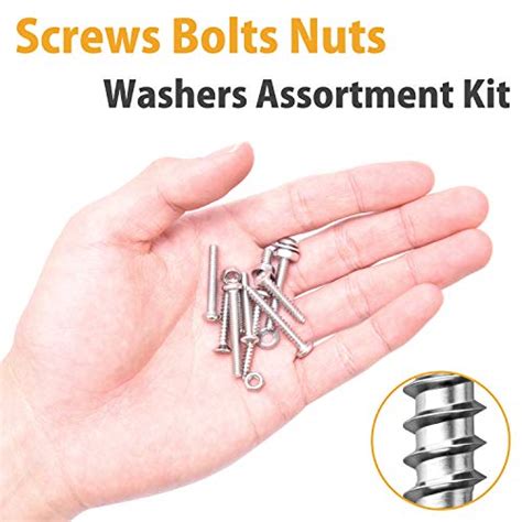 VIGRUE 1,760PCS Screws Bolts Nuts Washers Hardware Assortment Kit (28 ...