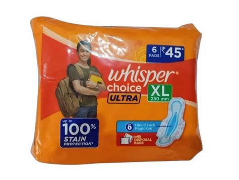 Whisper Choice Ultra Xl Sanitary Napkin At Rs 45packet In Saran Id