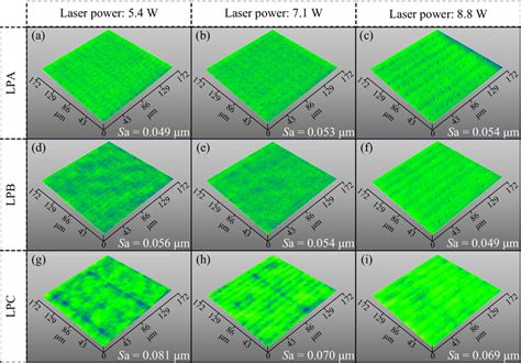 3d Surface Morphologies Of The Laser Nitrided Surfaces After Lp With