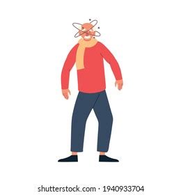 Confused Old Man Character Isolated Stock Vector (Royalty Free) 1940933704 | Shutterstock