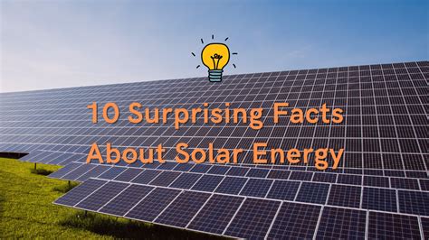 10 Surprising Facts About Solar Energy Dew Articles