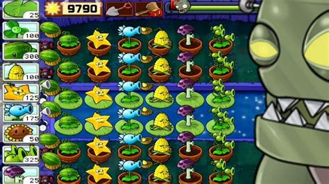 Plants Vs Zombies Survival Fog Flags Completed All Plants Vs