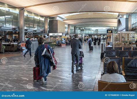 Busy At The Oslo Airport Editorial Image Image Of People 127068830