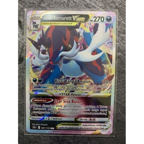 Jual Hisuian Samurott Vstar Semesta Rrr S A Kartu Pokemon Tcg