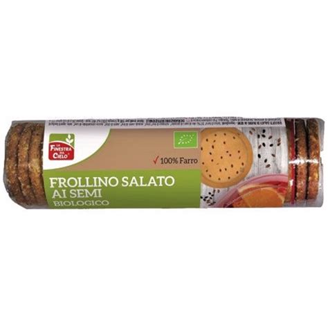 Biscuiti Sarati Frollino Spelta Seminte Eco 250g La Finestra Sul