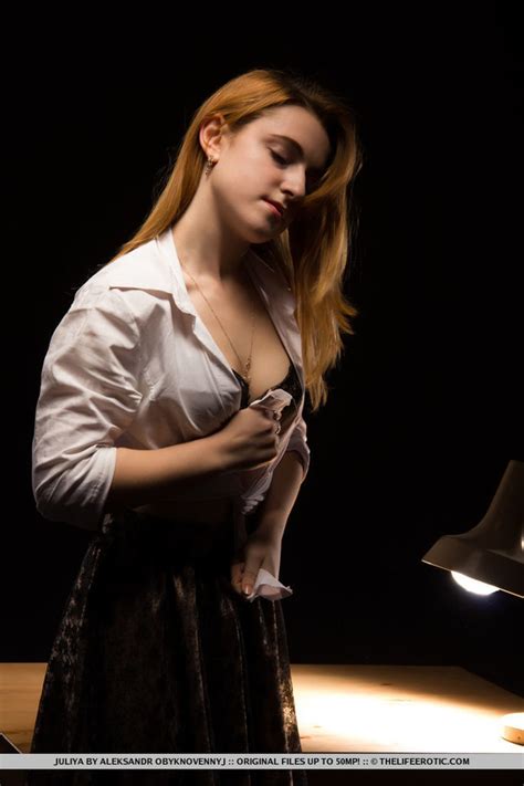 Pierced Blonde In Gold And Black Lingerie S XXX Dessert Picture