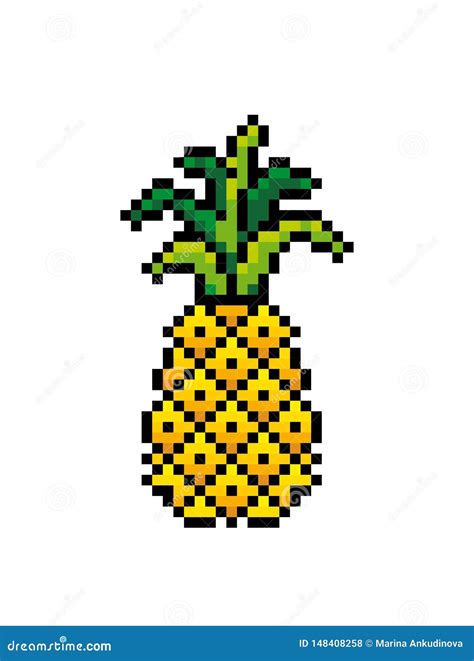 Cool Pineapple Pixel Art Pixel Art Pixel Art Design Pixel Pattern Images