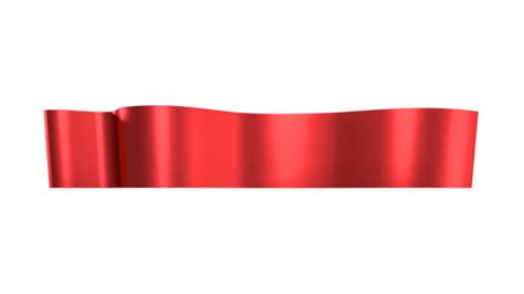 Glossy Red Banner Ribbon Clipart Isolated Design Red Banner Red