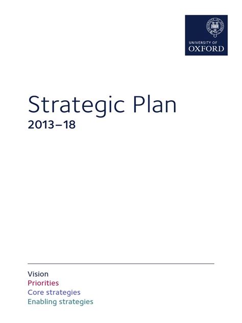 Strategic Plan University Of Oxfort 2013 18 Pdf Interdisciplinarity