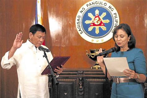 Robredo Laments Difficult Spot In Duterte Administration Inquirer News