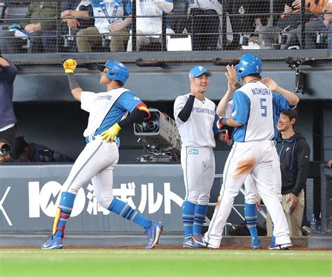 日本ハムが初モノ尽くしで連敗ストップ！水谷が神業打ち直しのプロ初アーチ 福島が7回2失点でプロ初勝利 ライブドアニュース