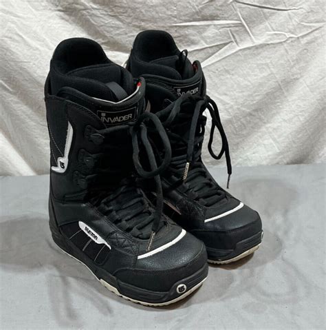 Burton Invader Black All-Mountain Snowboard Boots US Men's 7 EU 40 ...