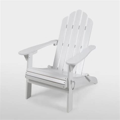 Tiramisubest White Foldable Outdoor Wood Adirondack Chair W Xy