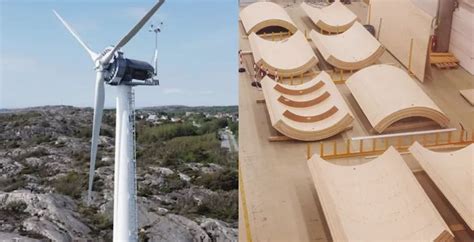 Sustainable Wind Turbine Towers Being Made Of Eco Friendly Wood