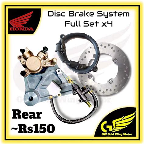 Honda Rs Rsx Rear Disc Brake Plate Master Pump Caliper Assy Std