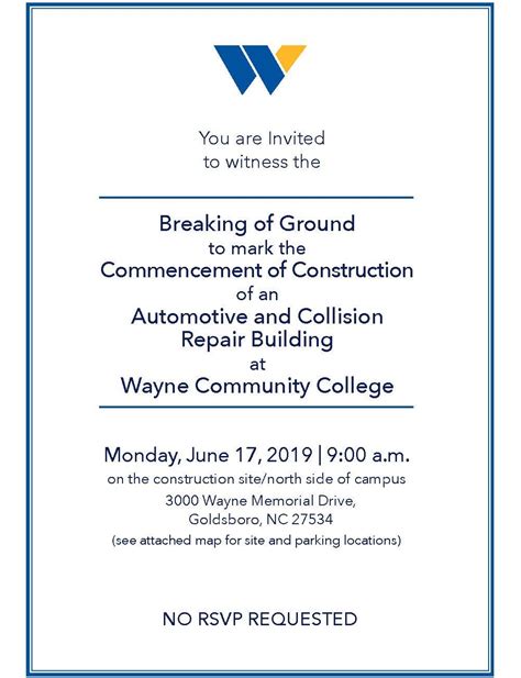 Groundbreaking Ceremony Invitation Wording - Infoupdate.org